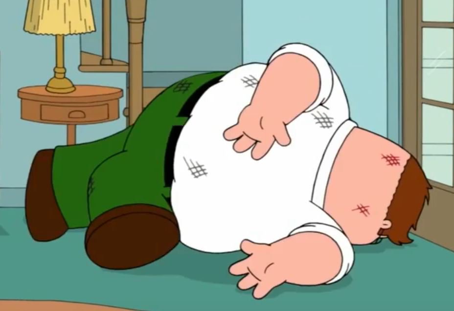 peter griffin death pose